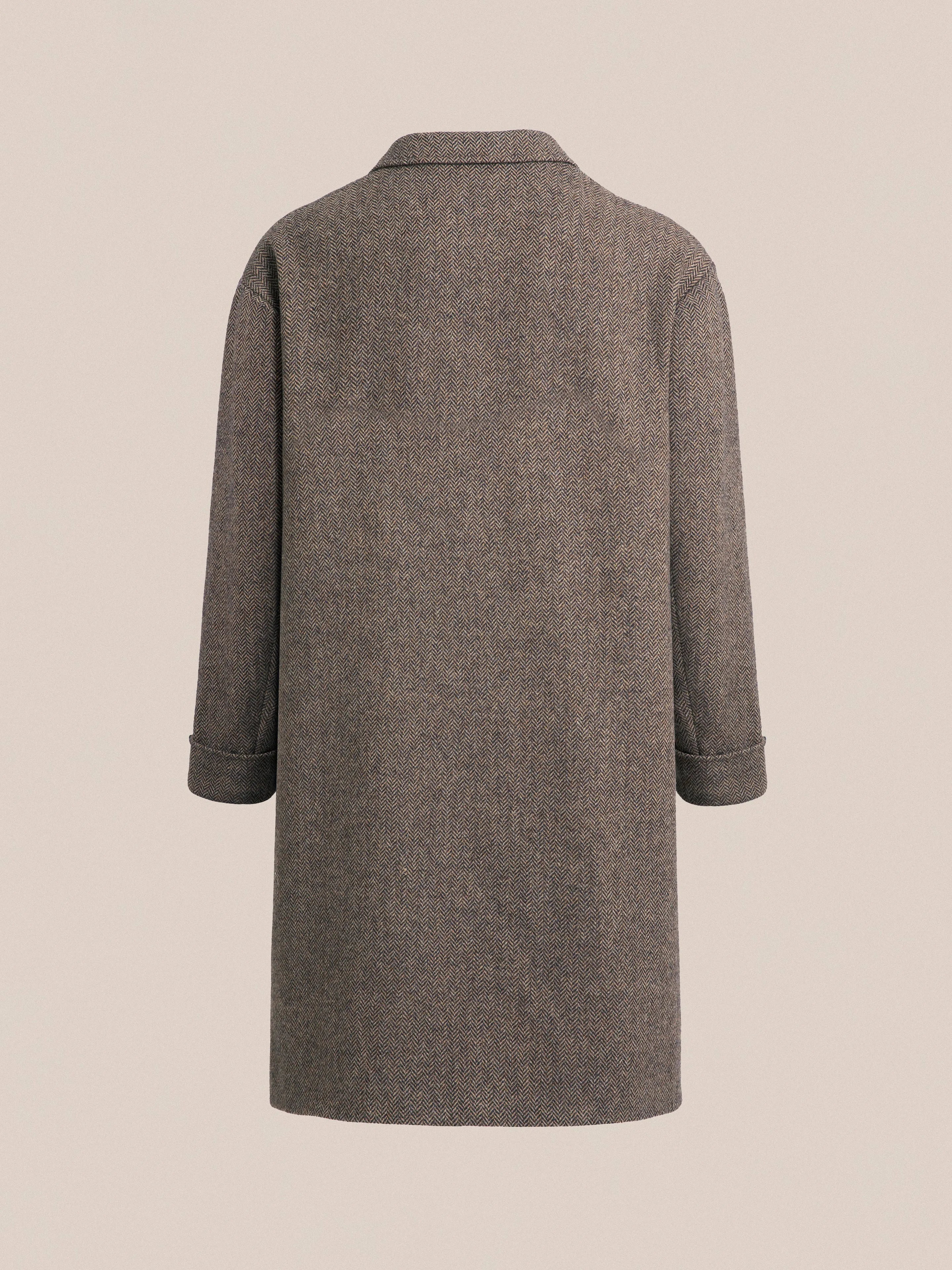 Elm Tweed Long Top Coat