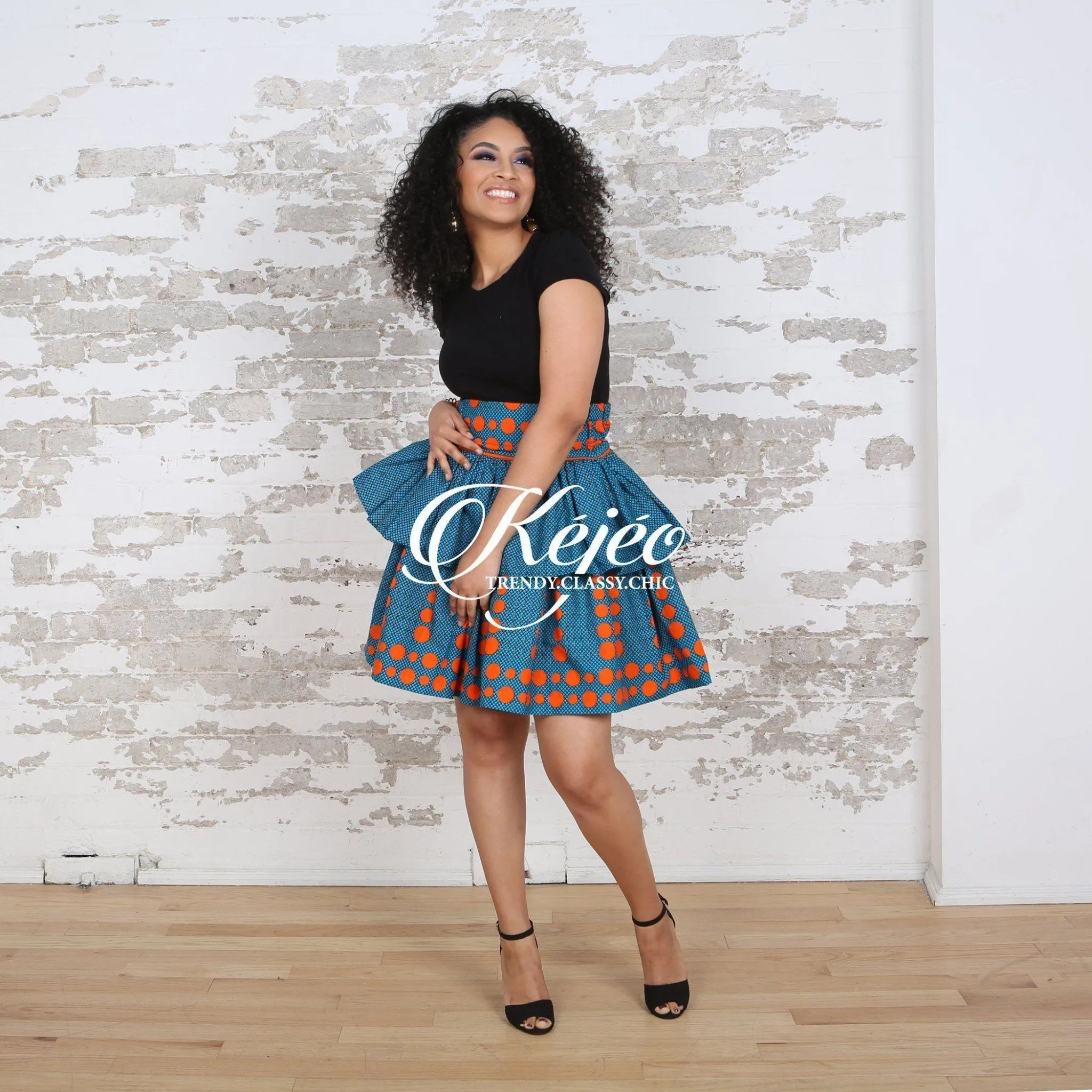 ELORA African Print skirt for Women (Mini)