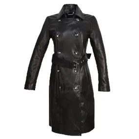 Evelyn Full length overcoat with waist belt