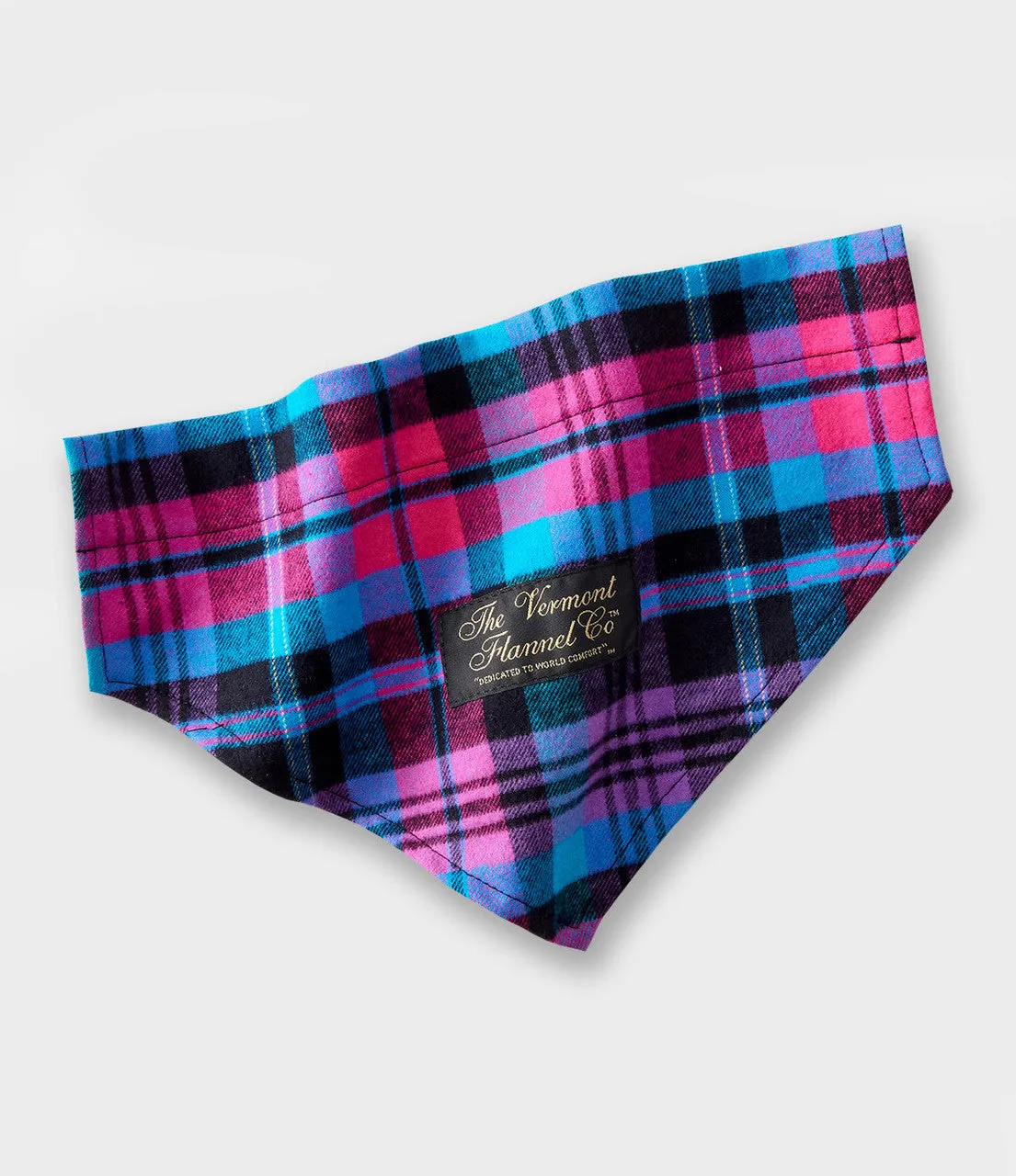 Flannel Dog Bandana - Tropic