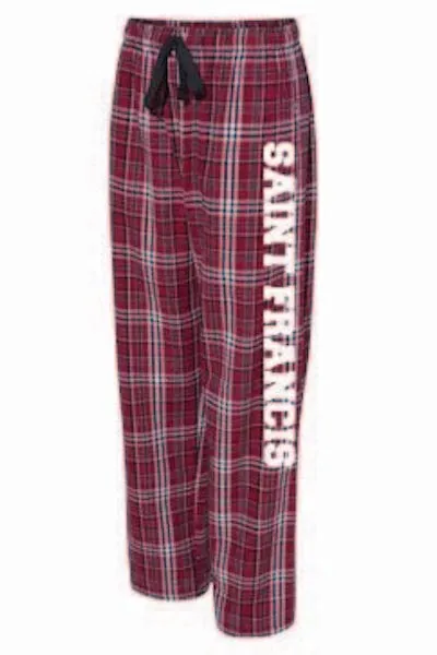 Flannel Pant, Men's Black/Garnet Plaid