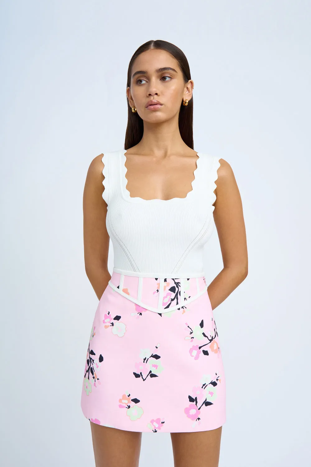 Floral Romance Mini Skirt | Final Sale - Pink Multi