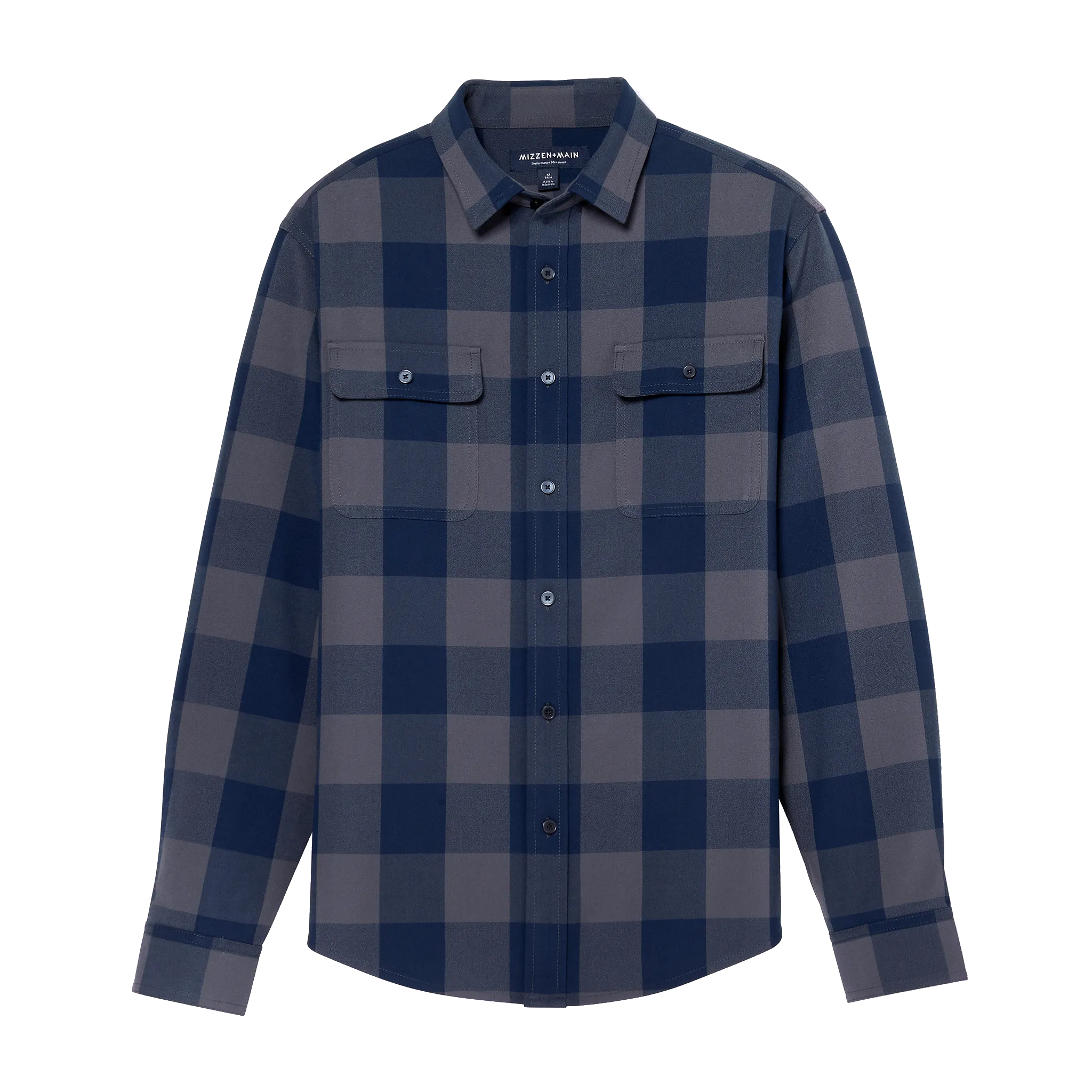 Gray Navy Buffalo Plaid