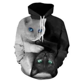 Harajuku Cat Hoodie