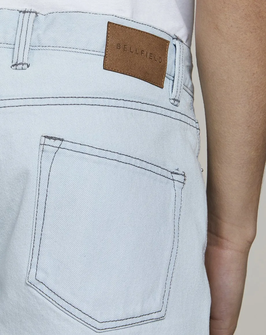 HOOKY DENIM MENS SHORTS | BLEACH WASH