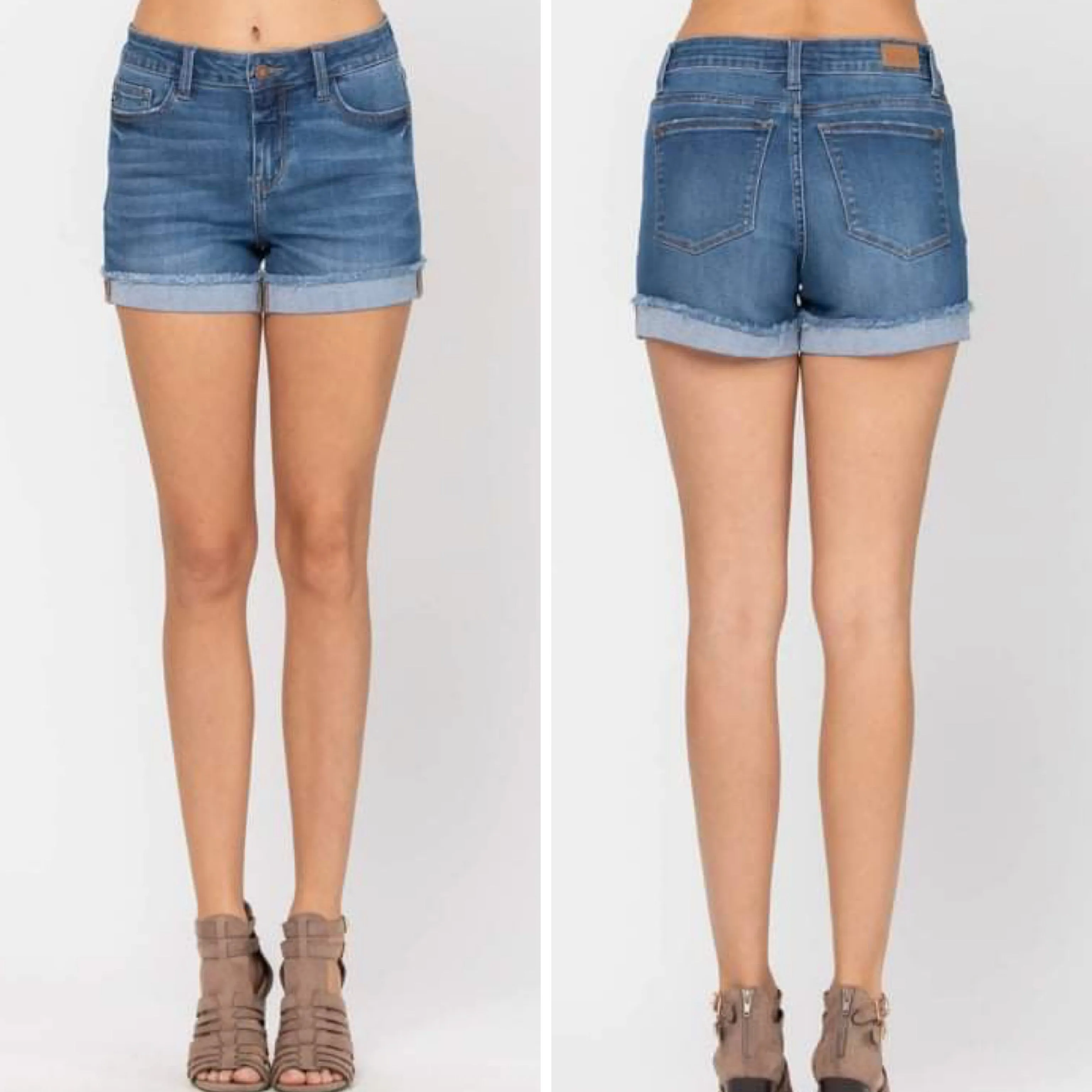 Judy Blue Cuffed Hem Denim Short..