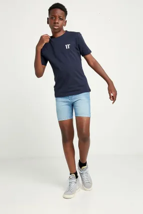 Junior Sustainable Denim Shorts - Light Blue Wash