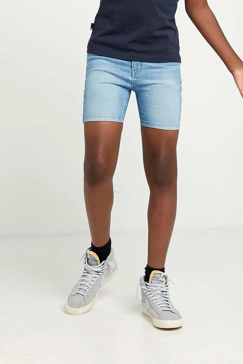 Junior Sustainable Denim Shorts - Light Blue Wash