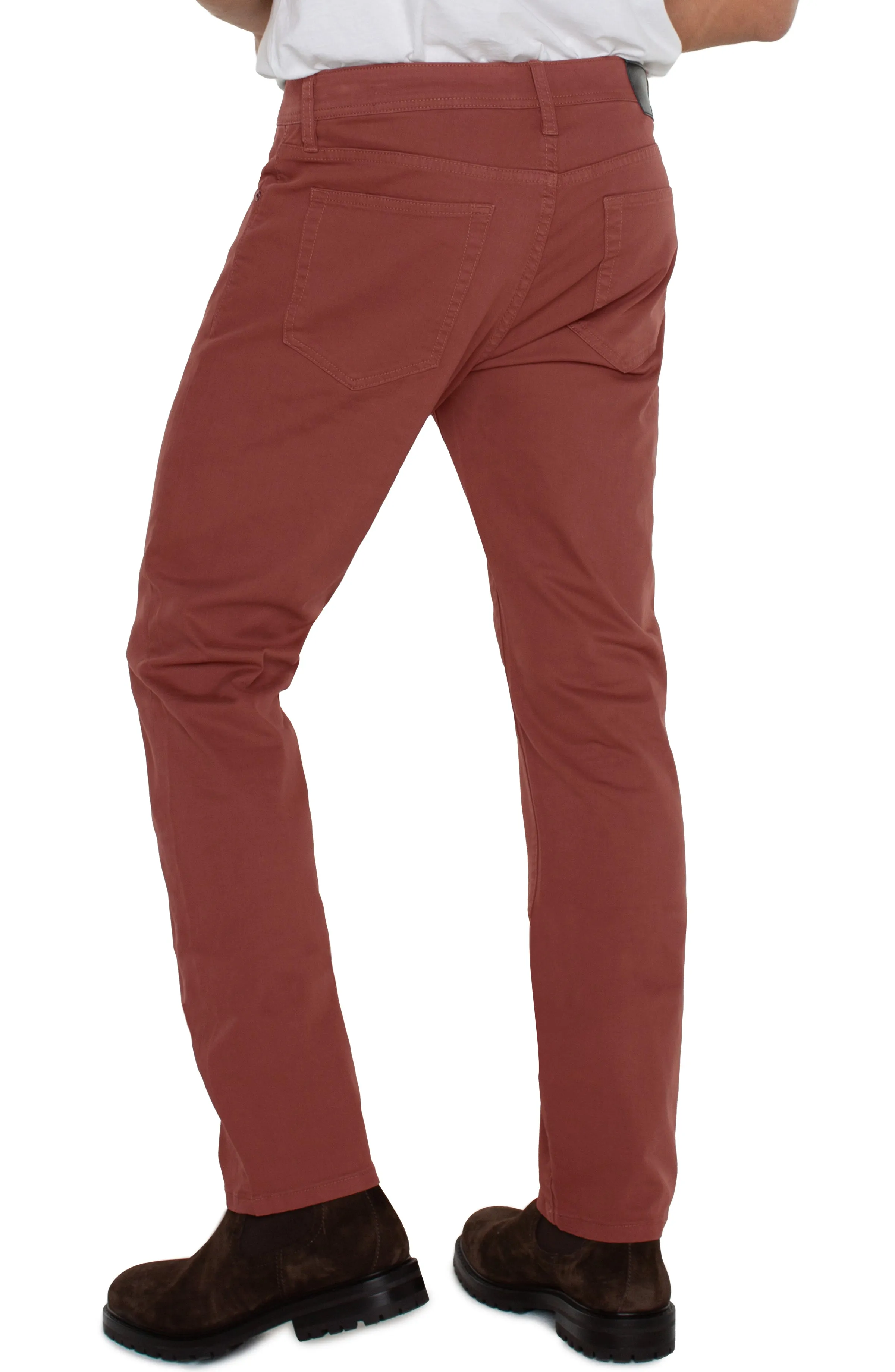 KINGSTON MODERN STRAIGHT PEACHED COLORED TWILL