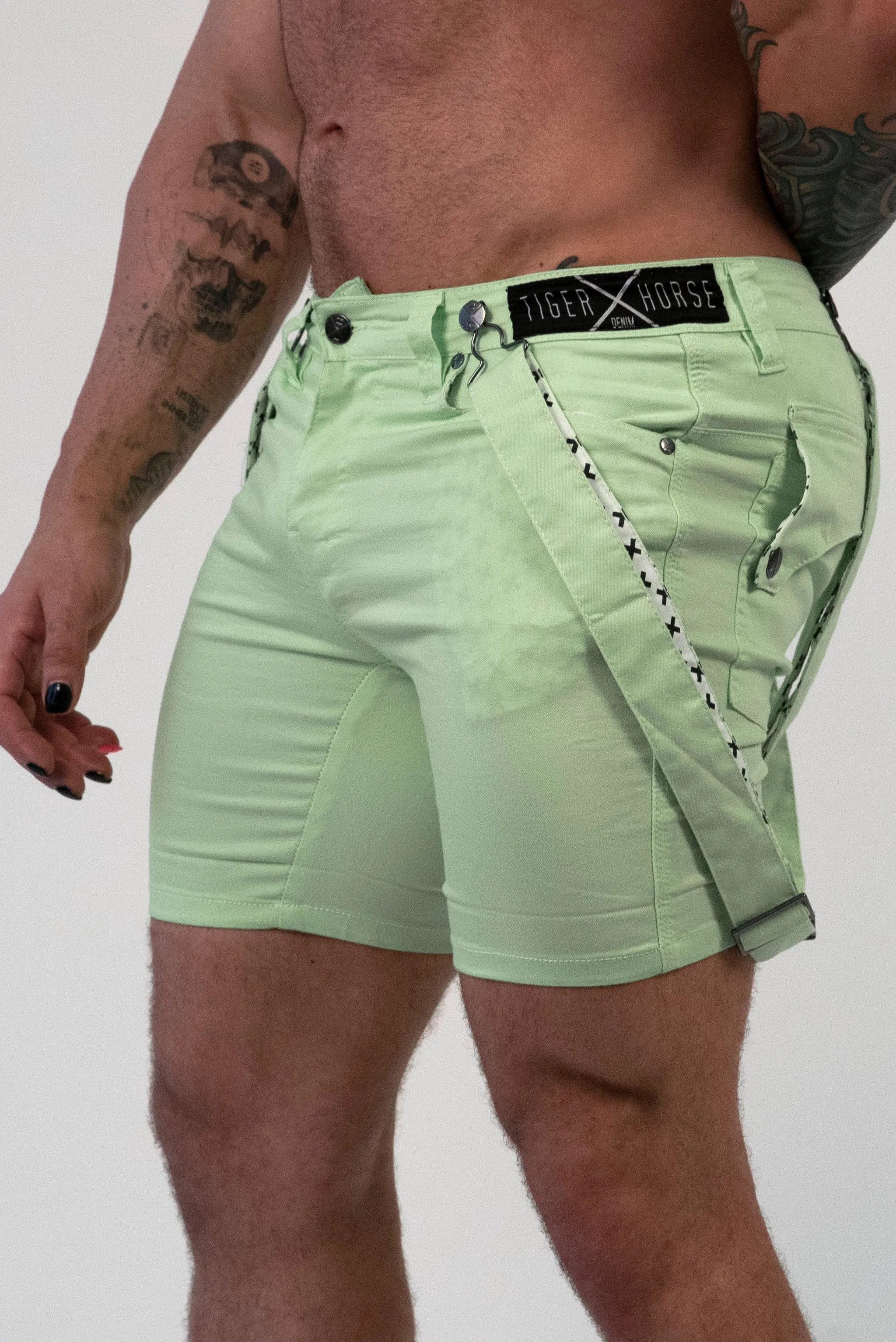 LINUS Lime Shorts