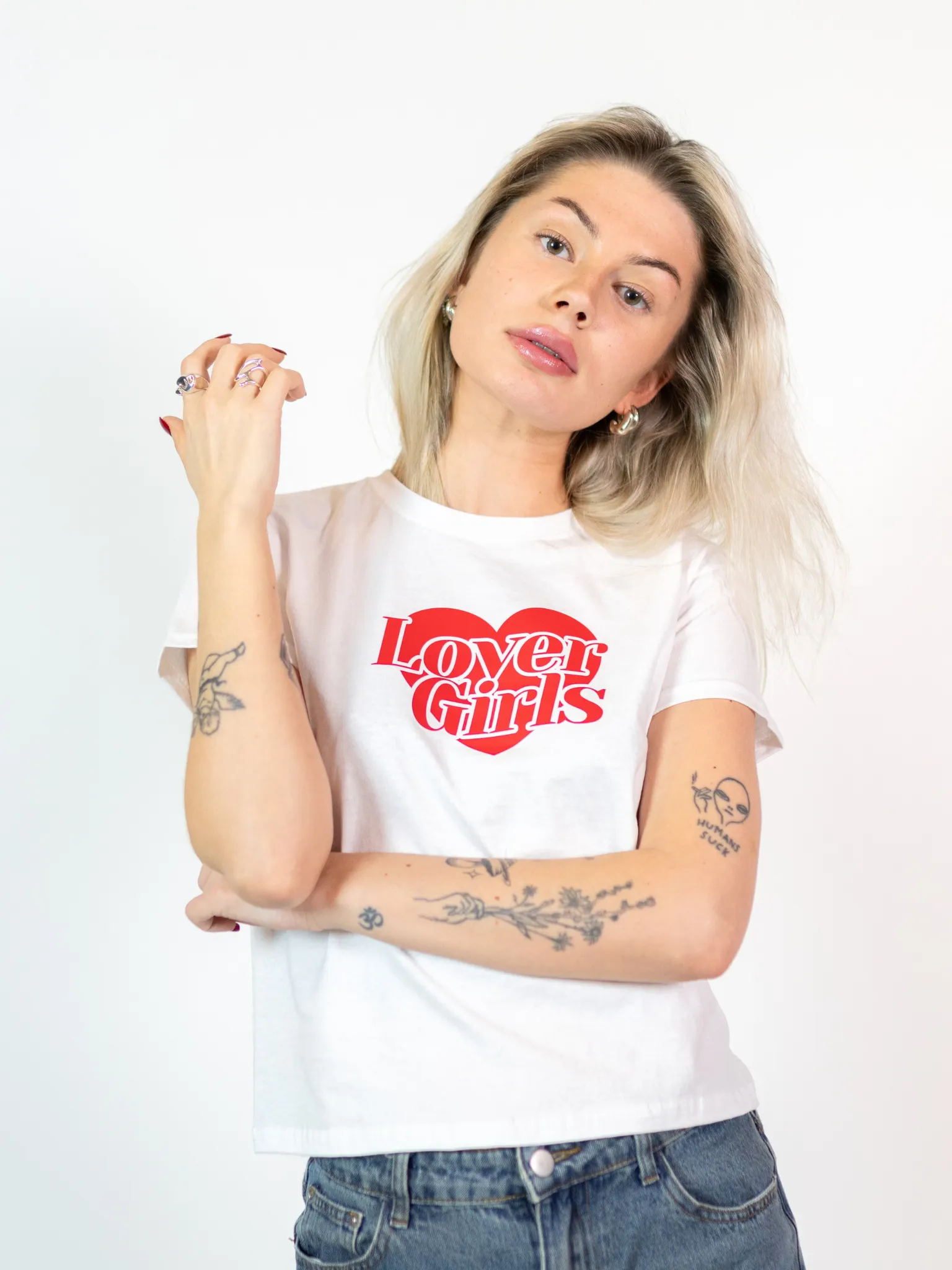 LOVER GIRLS, BABY TEE - VIT 