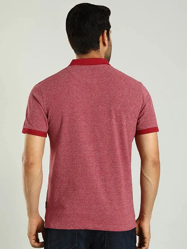 Men Color Block Polo T-Shirt