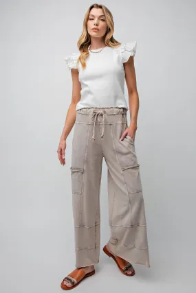 Mineral Wash Terry Knit Pants