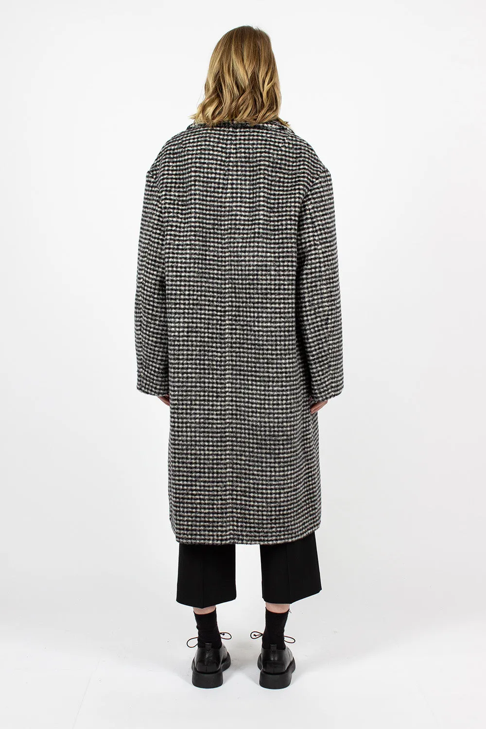 Overcoat Black/White Check