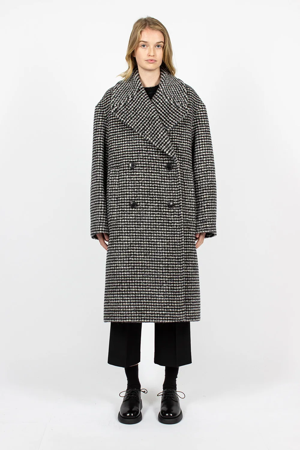 Overcoat Black/White Check