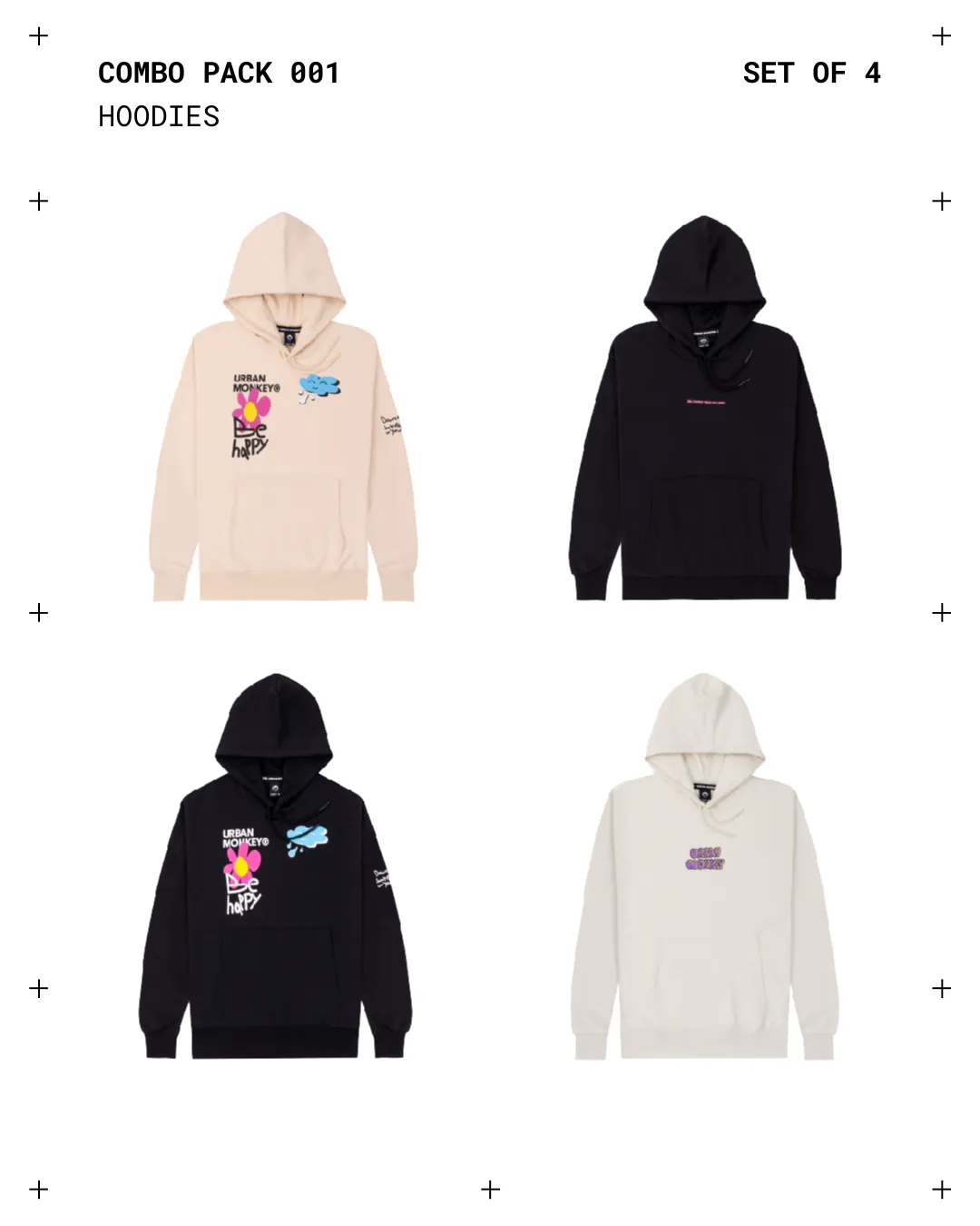 Pack of 4 Hoodies