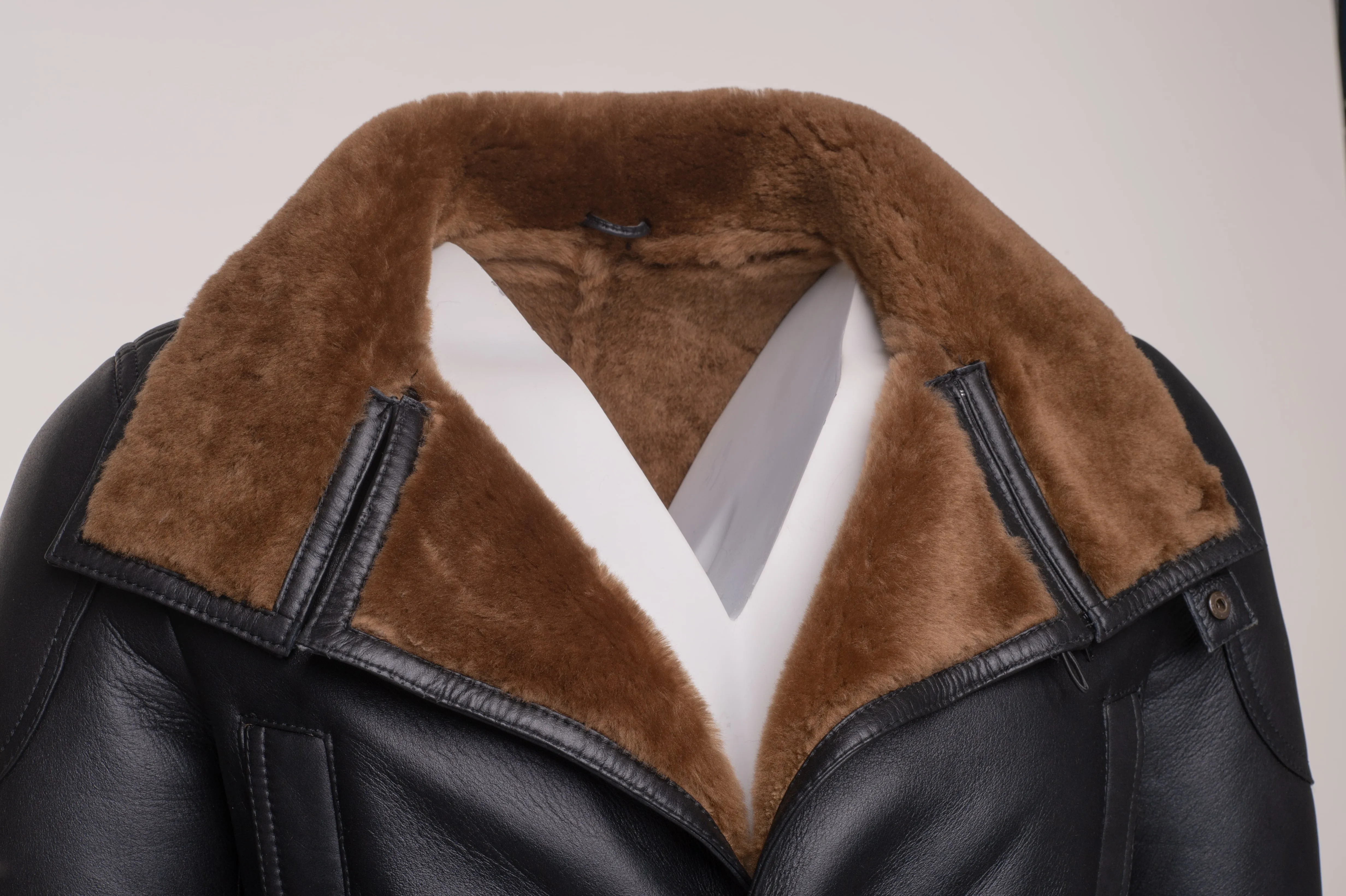 Real Shearling Coat inspired by Ryan Gosling's Blade Runner 2049 Trench Coat