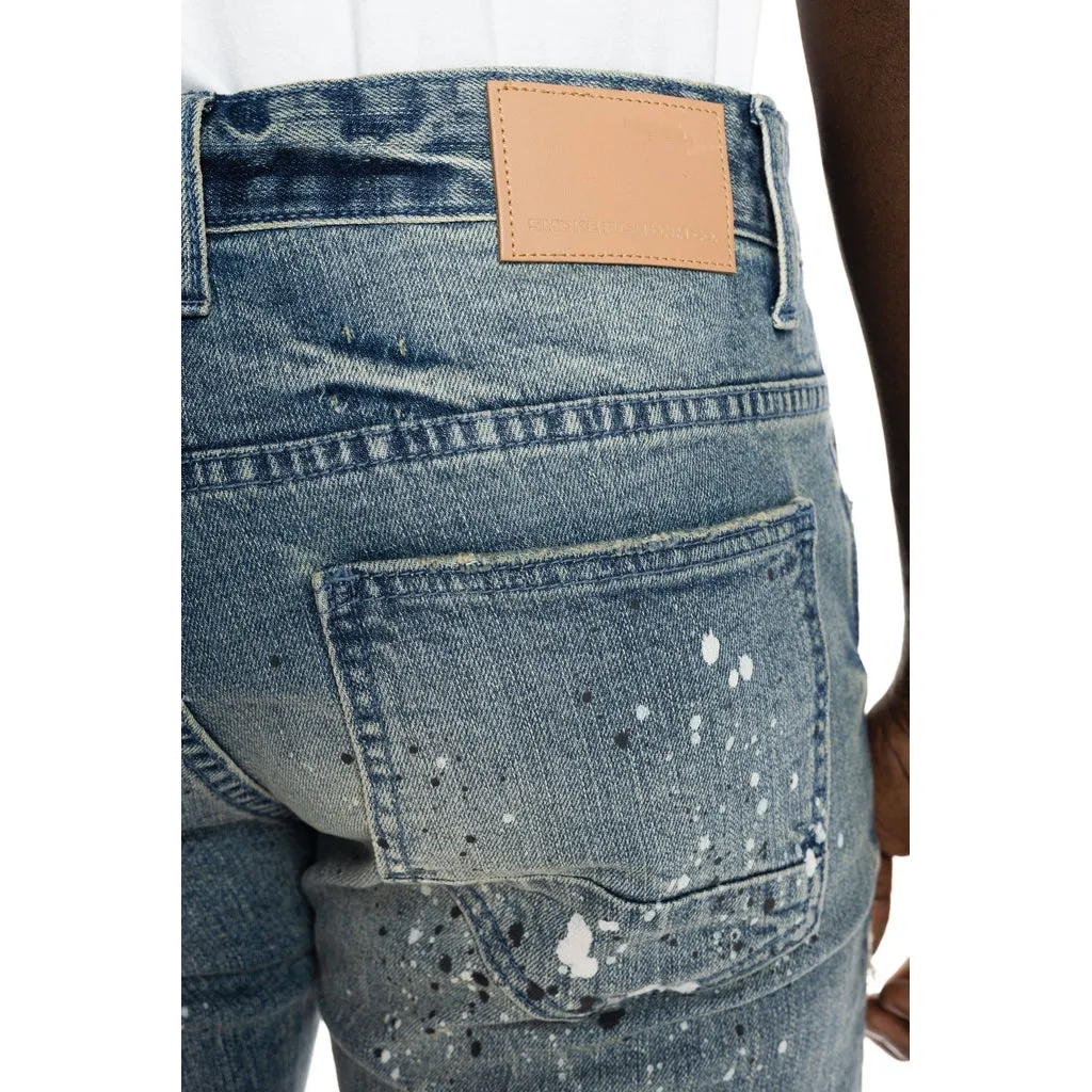 Ripoff Semi Basic Jean Shorts - Blue Stone