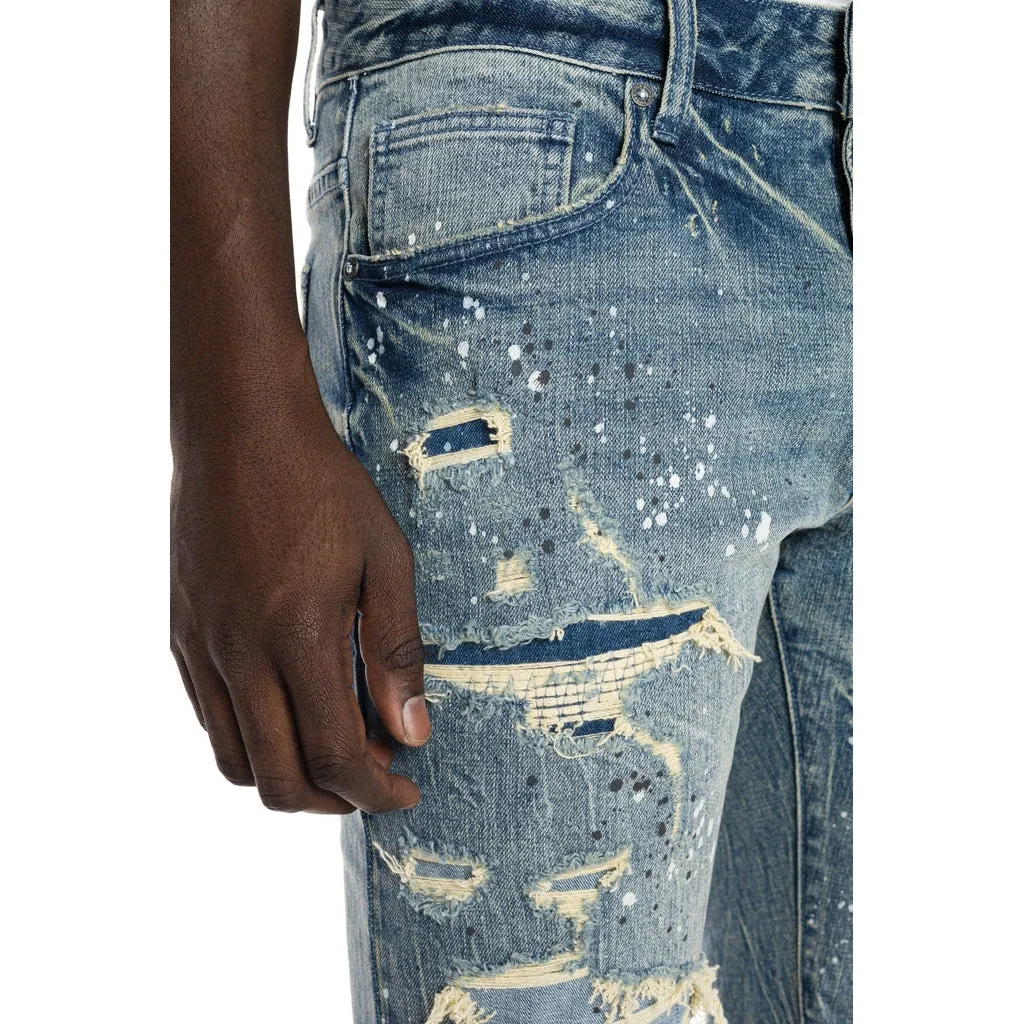 Ripoff Semi Basic Jean Shorts - Blue Stone