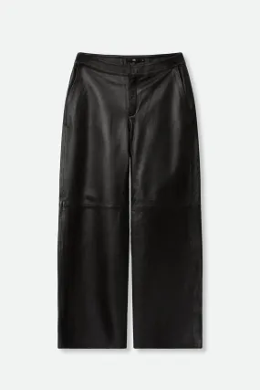 SIENA WIDE LEG SEAM PANT IN ITALIAN LEATHER