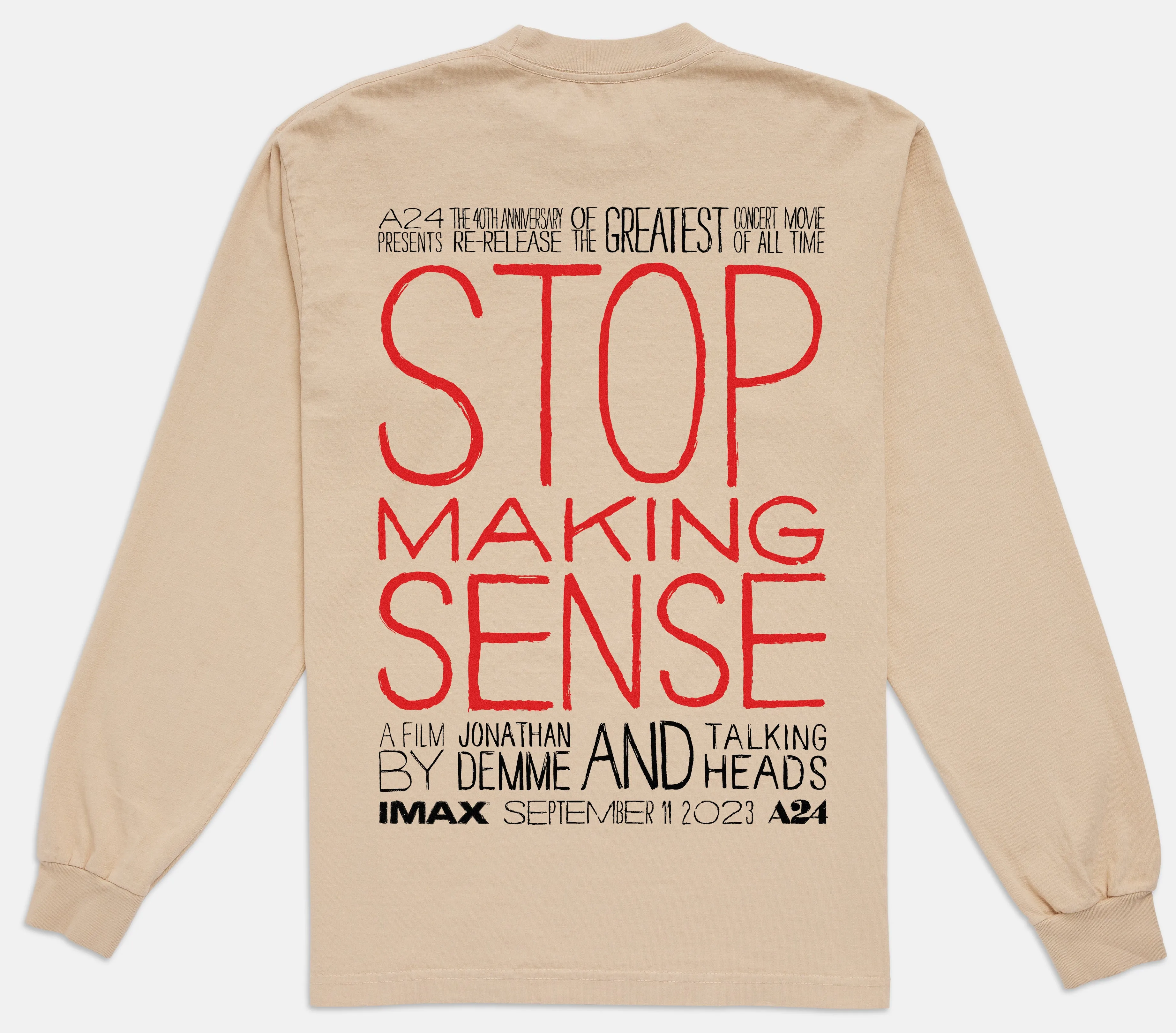 Stop Making Sense IMAX World Premiere Long Sleeve