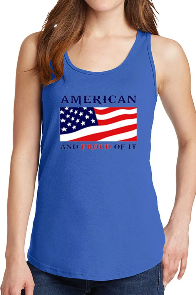 Women's American Proud of It Flag Core Cotton Tank Tops -XS~4XL