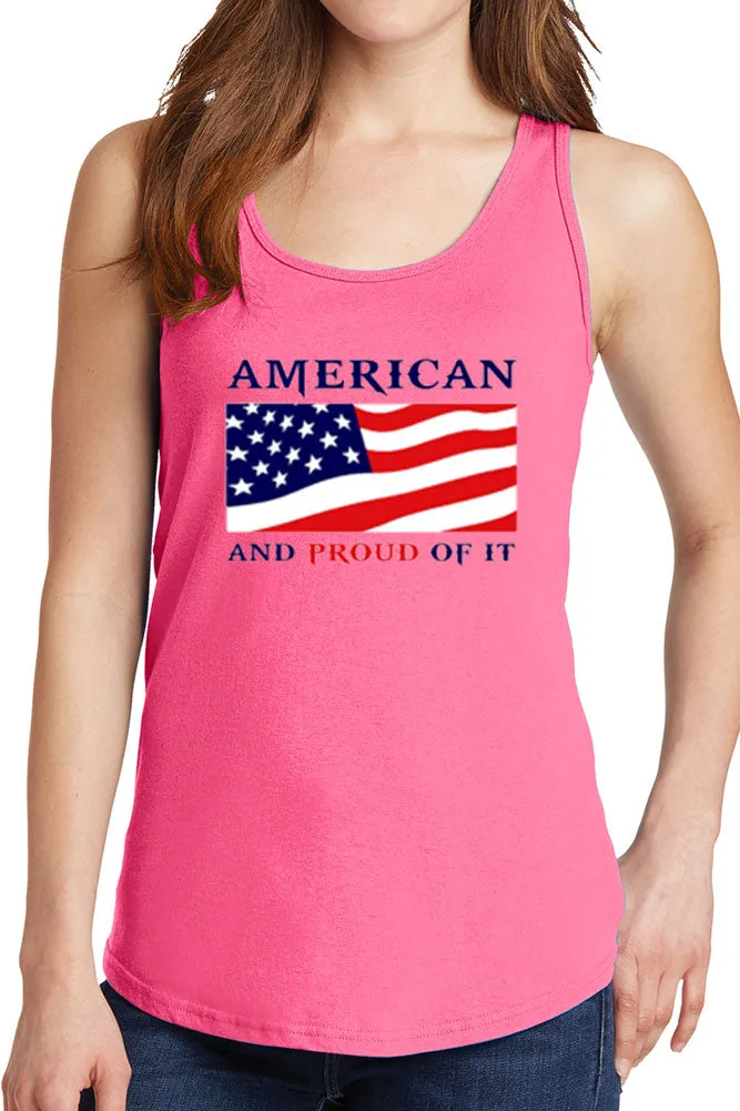 Women's American Proud of It Flag Core Cotton Tank Tops -XS~4XL