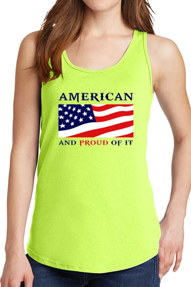 Women's American Proud of It Flag Core Cotton Tank Tops -XS~4XL