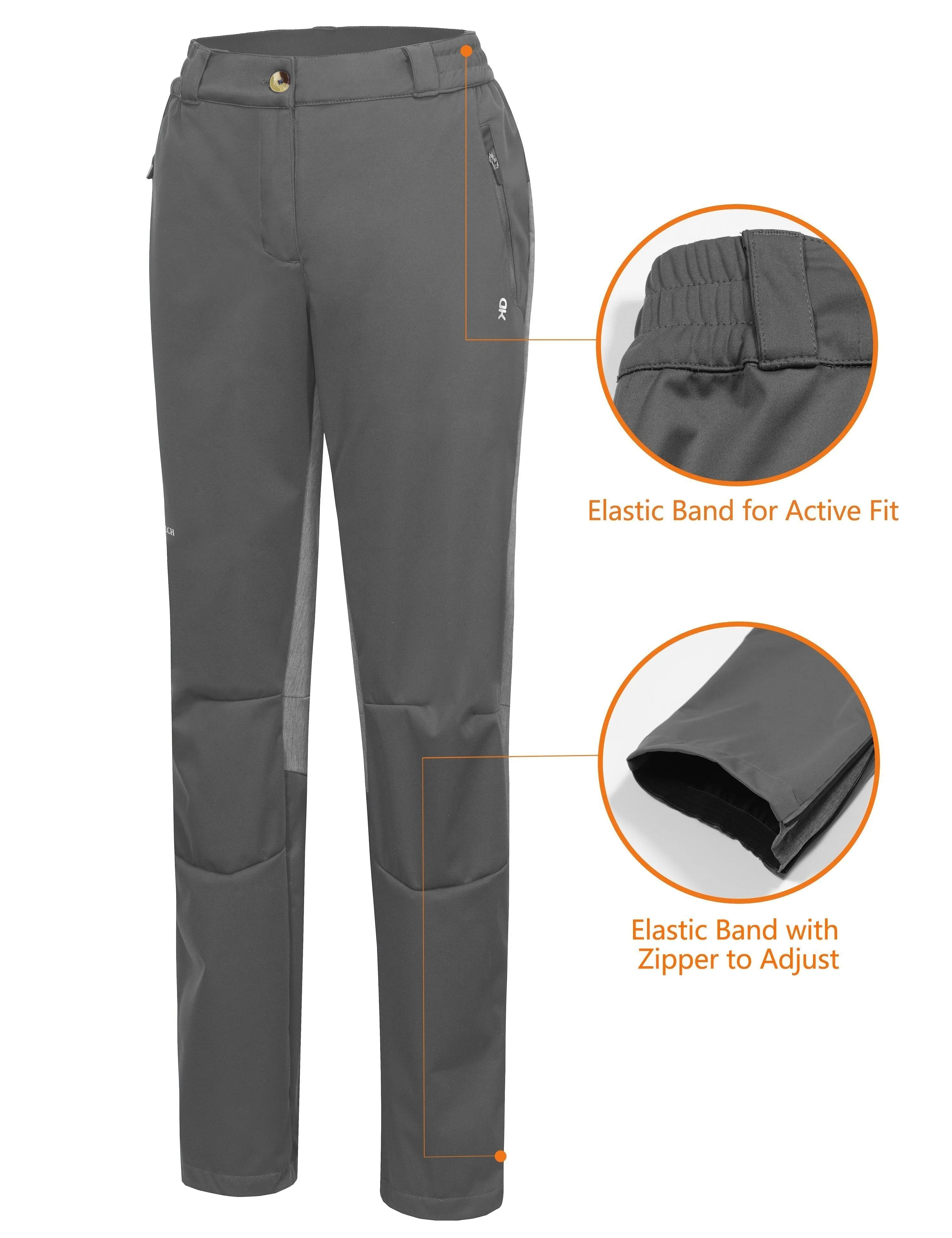 Women's Windproof Lightweight Softshell Pants